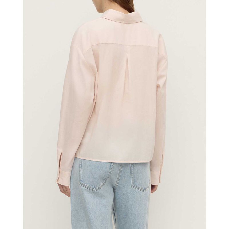 Assembly Label Frankie Cotton Long Sleeve Shirt Soft Rose image number 1